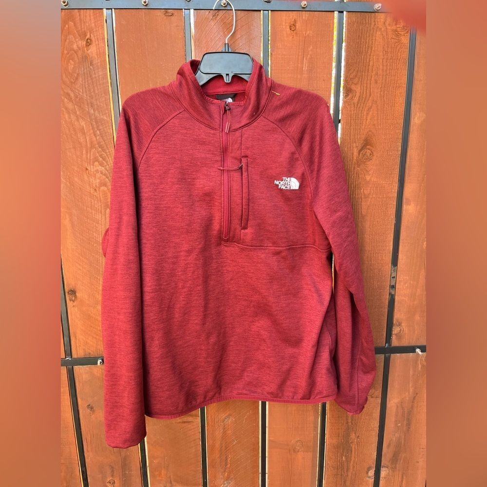 The North Face Canyonlands 1/2 zip Jacket red size large - Picture 2 of 4